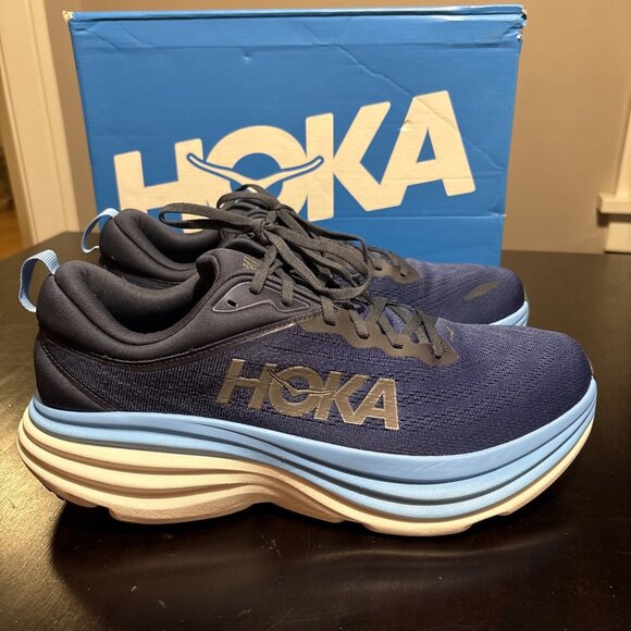 Hoka Men’s HOKA Bondi 8 Outer Space Size 13D. Blue. Running. New - Picture 2 of 8